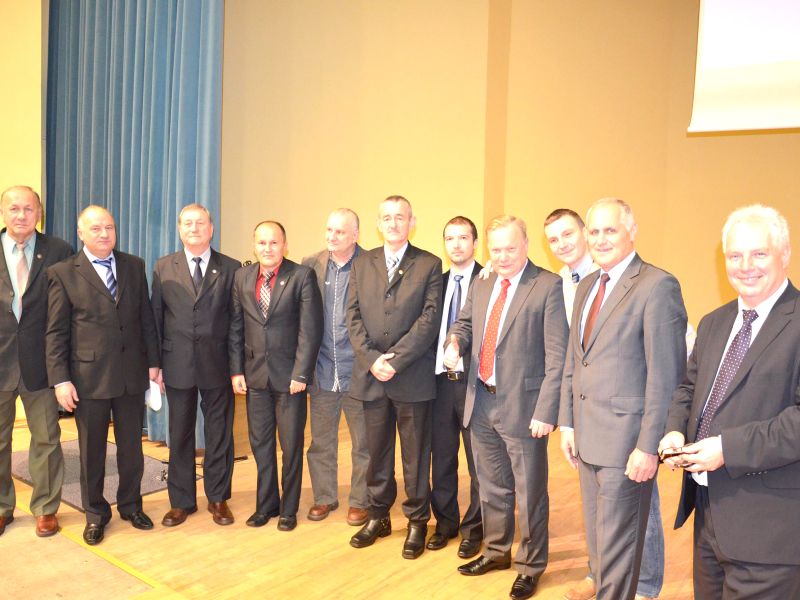 Na zdjęciu od lewej: Andrzej Duda (członek Zarządu ZOZPN i OKS), Witold Woś (przewodniczący OKS ZOZP