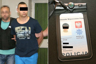 "Stopień: komendant". 18-latek z fałszywą legitymacją policyjną przyszedł po pieniądze