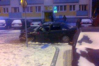 Stłuczka audi i autobusu miejskiego w Puławach