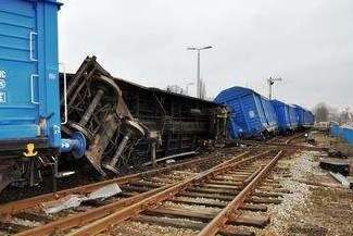 Wykoleiły się wagony z cukrem