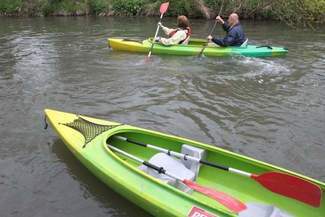 Kajakiem po śmieci po Bystrzycy