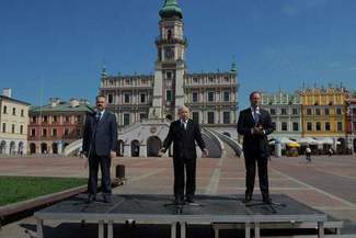 Kaczyński w Zamościu tajemniczo krytykuje: "Tak o kimś mówią"