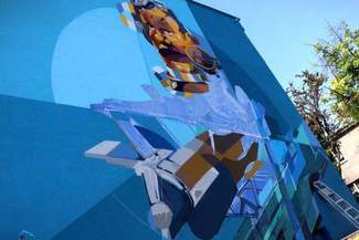 Nowy mural na Bronowicach. Nawiązuje do historii dzielnicy