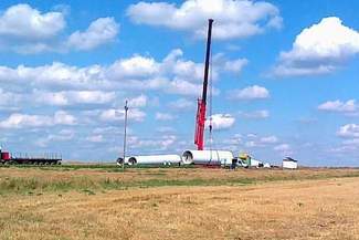 Stawiają pierwsze wiatraki w powiecie krasnostawskim (zdjęcia)