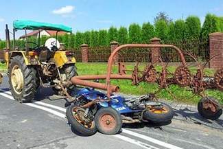 Dwa wypadki z udziałem motocyklistów. Żaden z ich winy