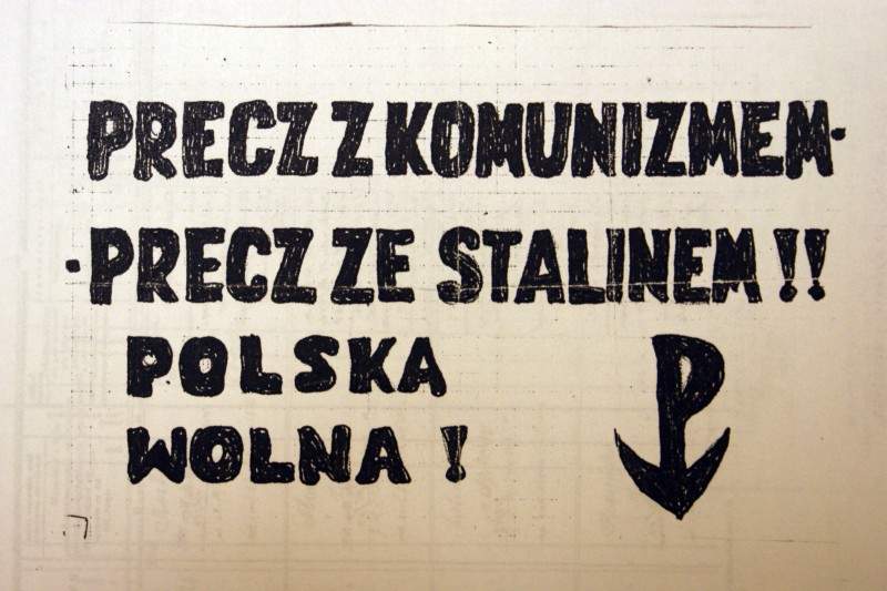Ulotka wykonana i kolportowana przez członków Wolnej Polski (Ze zbiorów Roberta Ocha)