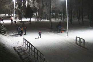 Na biegówkach w Tomaszowie Lubelskim