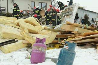 Wybuch gazu w Niedrzwicy Dużej: Warsztat wyleciał w powietrze