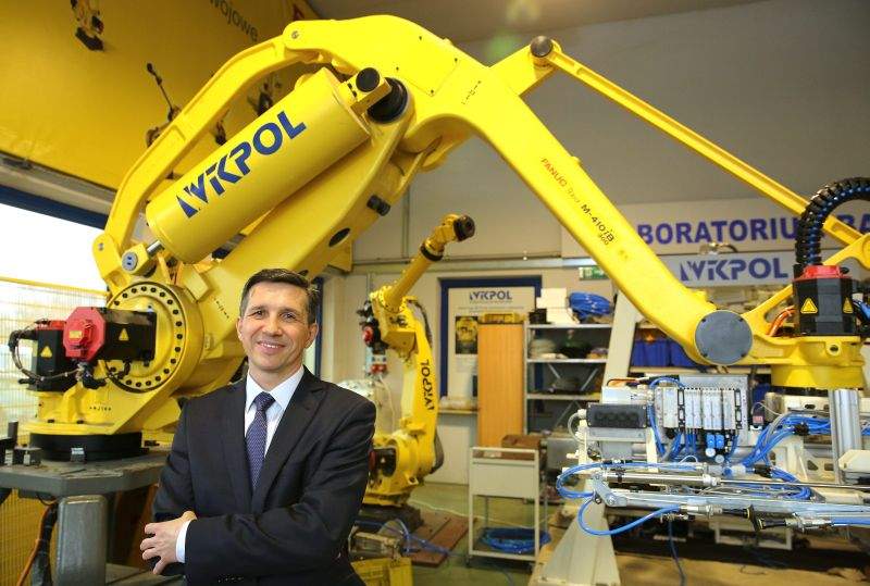 Na pomysł biznesu z robotami wpadli twórcy  firmy Wikpol Zbigniew Kominek (na zdjęciu) i Zbigniew Warchocki. (Maciej Kaczanowski)