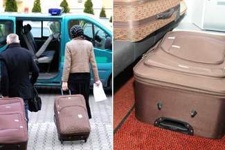 Chciał przewieźć żonę przez granicę. Ukrył ją w walizce