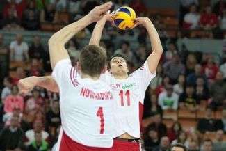 Fabian Drzyzga (przodem) i Piotr Nowakowski to jedni z najbardziej doświadczonych zawodników w reprezentacji Polski FOT. PZPS/Wiesław Kozieł