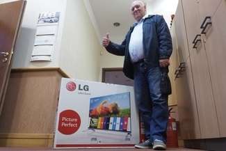 Mieszkaniec Lublina wygrał telewizor marki LG o wartości 2100 zł