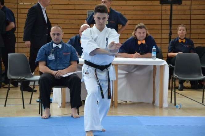 Konrad Kozłowski z Lubelskiego Klubu Karate Kyokushin FOT. DW