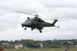 AW149 przyleciał do naszego kraju prosto z Włoch (fot. AS)