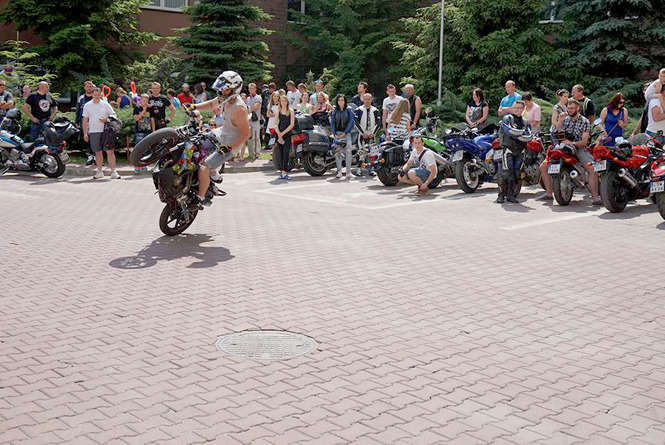 Motocykliści odwiedzili dzieci z Uniwersyteckiego Szpitala Dziecięcego w Lublinie (Fot. Agnieszka Droździuk)