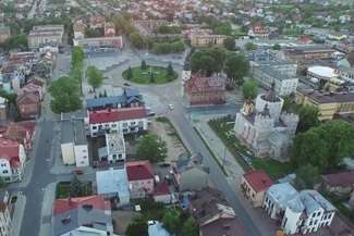 Tomaszów Lubelski z lotu ptaka (wideo 4K)