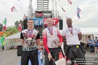 Rafal Bereza (pierwszy z lewej) i jego rywale
