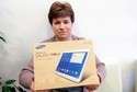 Pani Renata i jej Samsung Galaxy Tab 4 (fot. Wojciech Nieśpiałowski)