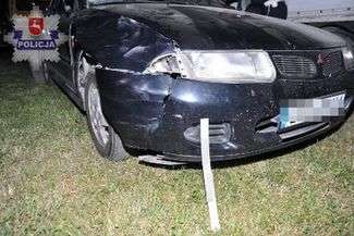 Potrąciła pieszego i odjechała. Policjanci ją znaleźli, miała prawie promil