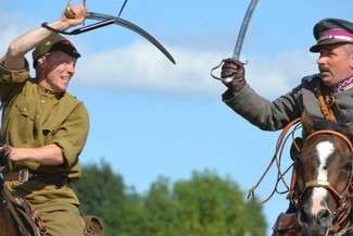 Inscenizacja bitwy pod Komarowem (fot. Agata Brykner)
