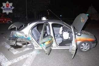 Zamość: Taksówkarz doprowadził do wypadku