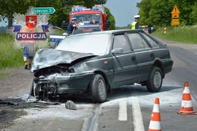 Wypadek w Horyszowie (fot. Policja)