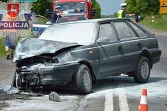 Wypadek w Horyszowie (fot. Policja)