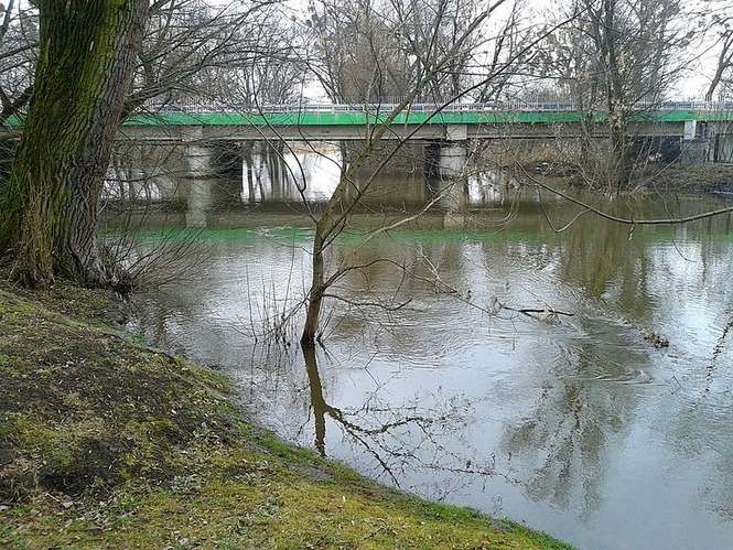 Rzeka Huczwa w Hrubieszowie, fot. Emptywords