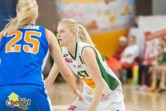 Olivia Tomiałowicz to jedna z niewielu zawodniczek Pszczółki, które pozostały w kadrze z poprzedniego sezonu

FOT. AZS.UMCS.PL