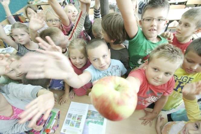 Nowe przepisy mają spowodować, że dzieci chętniej będą sięgać po owoce niż słodycze. Fot. Maciej Kaczanowski