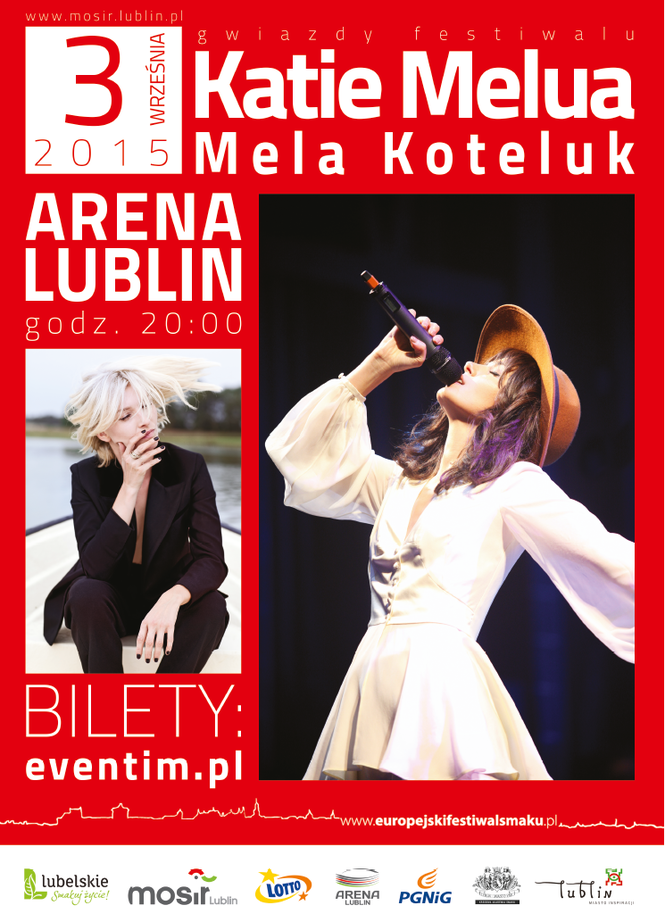 Koncert Katie Melua i Meli Koteluk 3 września ma się odbyć na stadionie Arena Lublin