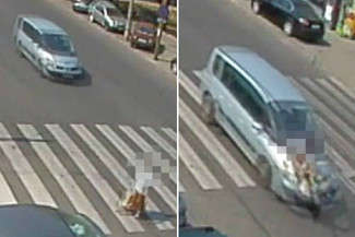 Wjechał na pasy i potrącił 79-latkę jakby jej nie widział (wideo)