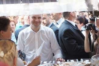 Prezydent przyjechał na Gryczaki. Fot. Wojciech Nieśpiałowski