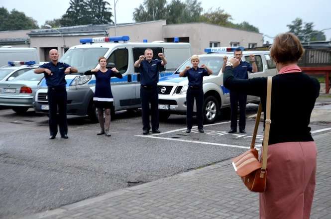 W teledysku migają m.in. policjanci z Białej Podlaskiej (fot. Marek Krzewicki)