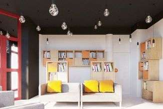 Tak będą wyglądać wnętrza Dzielnicowego Domu Kultury Czuby Południowe. Obecnie w pomieszczeniach trwa jeszcze remont. Wizualizacje: DDK Węglin
