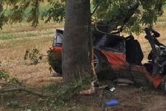 Wypadek w Nieszawie (fot. Policja)