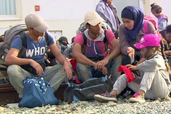 Imigranci w Chorwacji, (źródło: DE RTL TV/x-news)