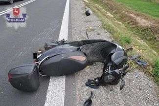 Wypadek w Goraju (fot. Policja)