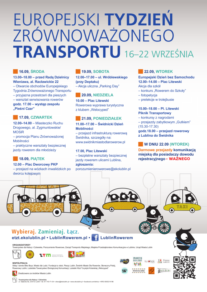 Europejski Tydzień Zrównoważonego Transportu w Lublinie