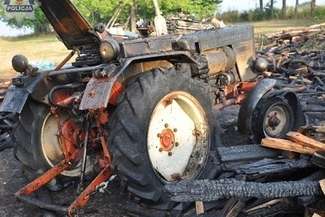 Zgliszcza po pożarze