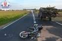 Wypadek motocyklisty koło Konstantynowa (fot. Policja)