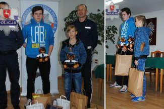 Piątkowe spotkanie u komendanta. Fot. Policja