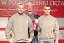 Patryk Czerwonogrodzki (z prawej) stanął w Wałbrzychu na najniższym stopniu podium. Obok Łukasz Ławecki i trener Robert Dołęga, fot. Robert Dołęga

