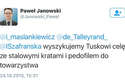 Wypowiedź doktora Pawła Janowskiego na portalu Twitter została usunięta przez samego autora po wrzawie, jaka się podniosła po publikacji wpisu