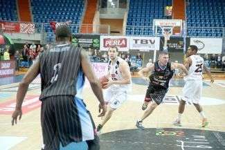 Marcin Salamonik był jednym z najlepszych zawodników lubelskiej drużyny we wczorajszym meczu
Fot. Maciej Kaczanowski
