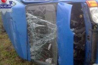 Ryki: Irlandczyk uderzył w busa, autobus potrącił pieszą