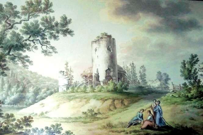 Na wzgórzu Doliny Witoszyńskiej stał kiedyś zamek. Uwidocznił go na swoim obrazie Zygmunt Vogel (fot. Krzysztof Załuski)