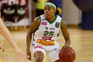 Leah Metcalf mimo problemów zdrowotnych zagrała z Wisłą Can-Pack Kraków. Jej występ przeciwko MUKS Poznań także nie jest zagrożony, Fot. azs.umcs.pl