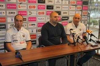 Dusan Radović (pierwszy z prawej), Arkadiusz Pelczar i Michał Sikora grali kilkanaście lat temu w jednej drużynie Startu Lublin
FOT. START LUBLIN