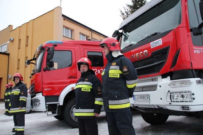  Bialska straż pożarna dostała nowy sprzęt z komendy wojewódzkiej/ fot.E.Burda 